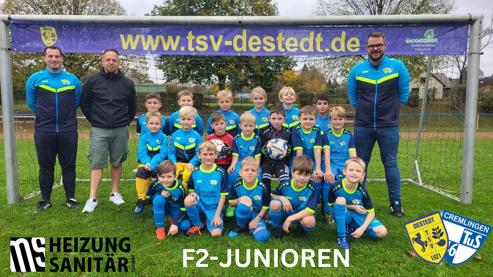 Neue Trikots für die F2-Junioren