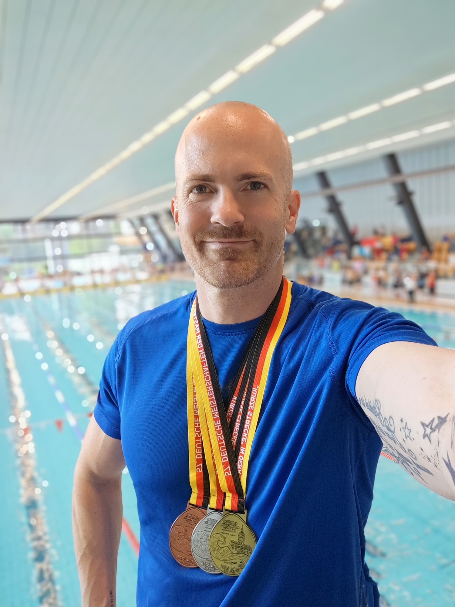 Marcel Püttger wird Deutscher Meister AK40 Schwimmen